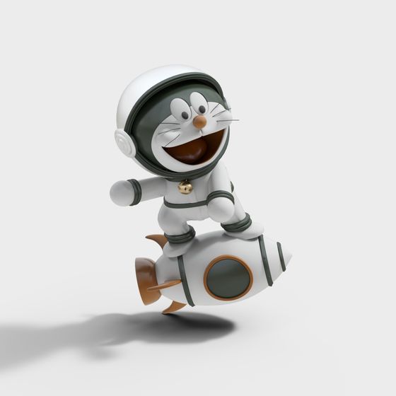 Cosmic Cat in Space Suit 3D model