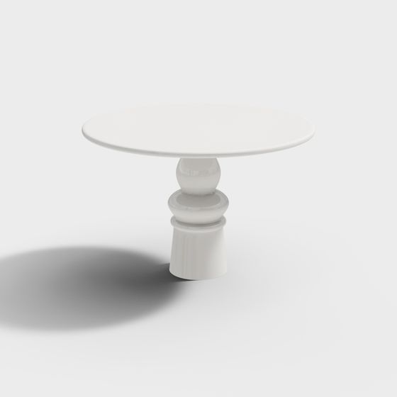 Elegant Round Table 3D model
