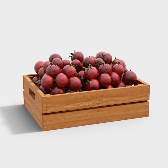 Rustic Tomato Crate 3D model