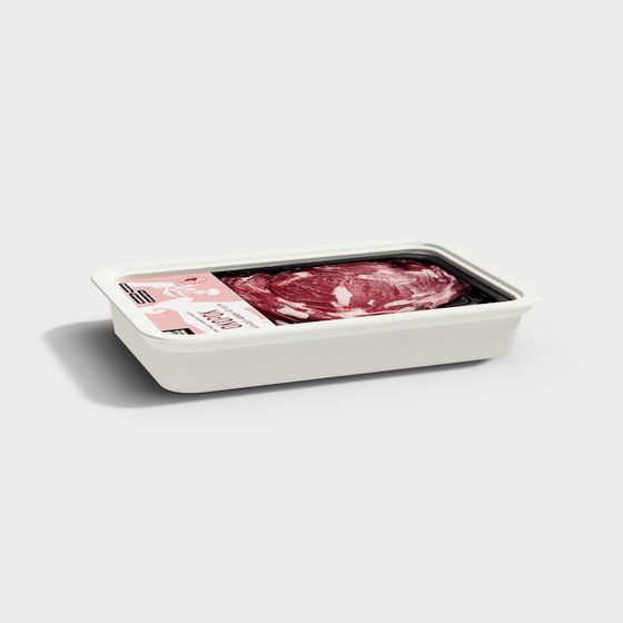 Realistic Meat Box 3D model