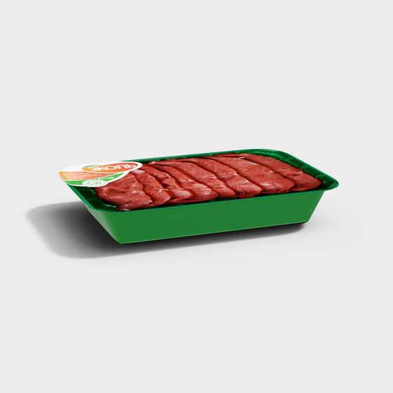 Sliced Beef Delight 3D model