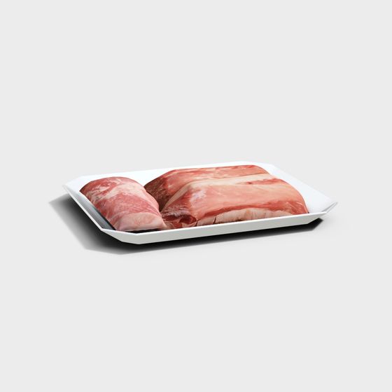 Realistic Meat Platter 3D model