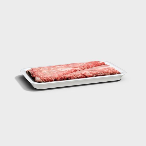 Realistic Meat Platter 3D model
