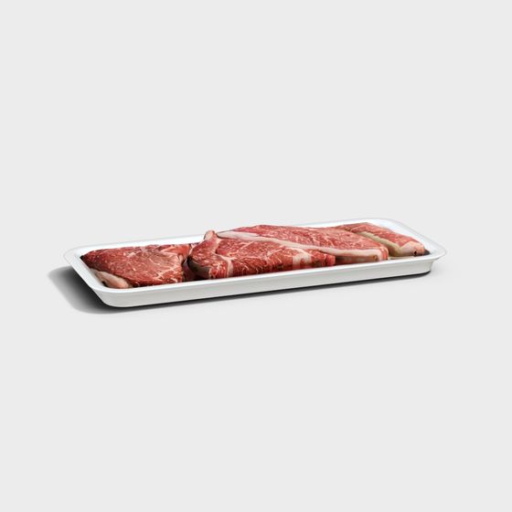 Realistic Meat Platter 3D model