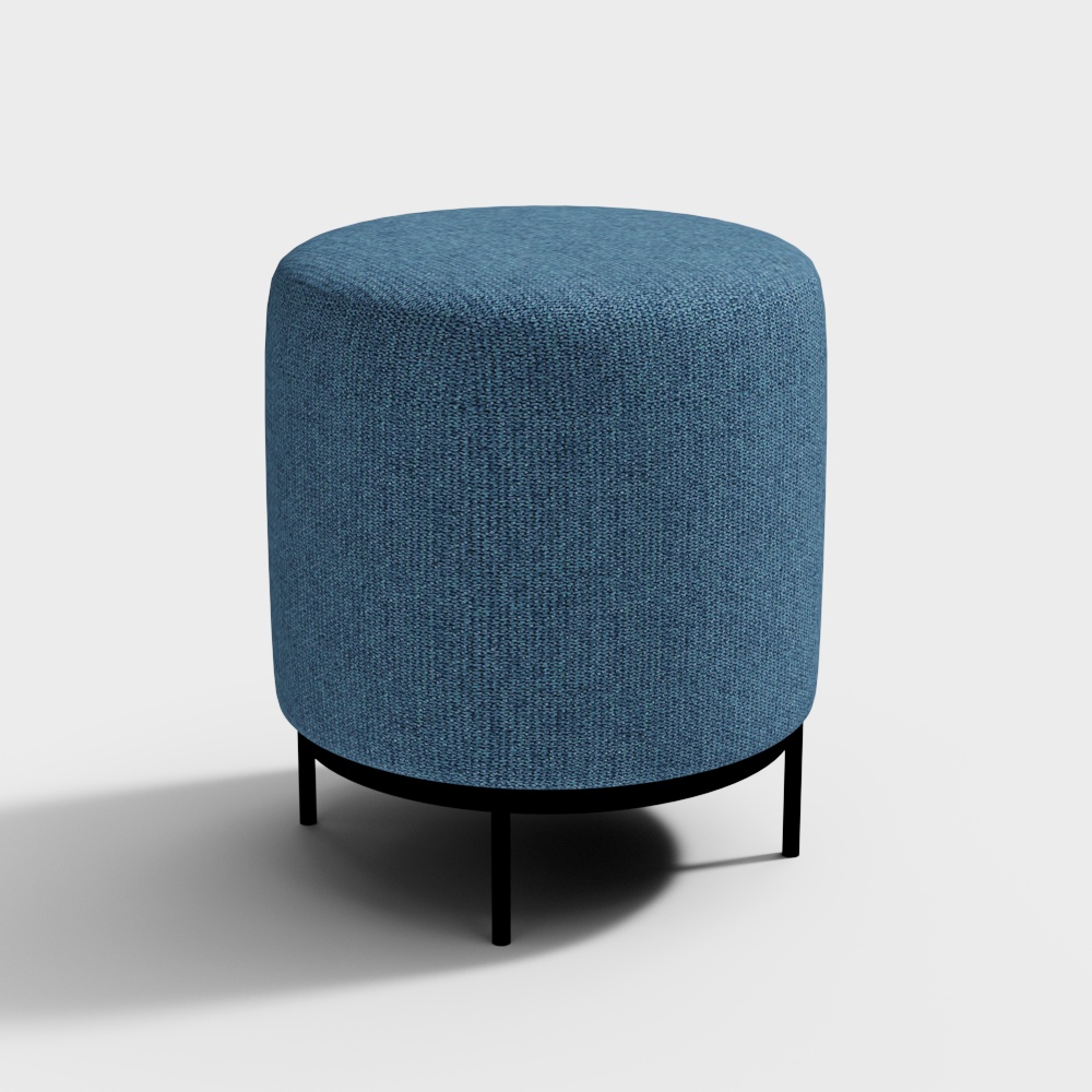 Мебель B+ - Пуф черного цвета