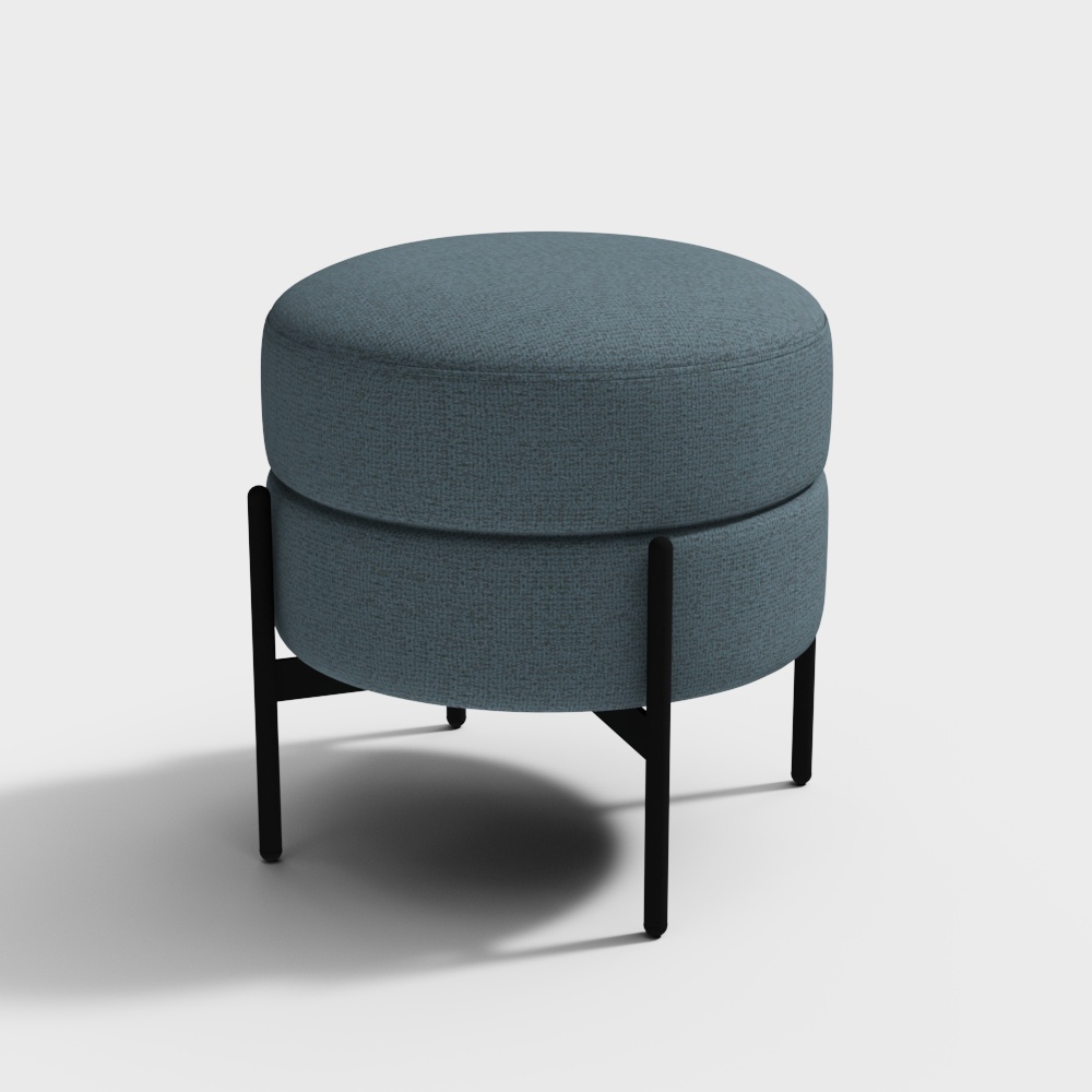 B+FURNITURE - POUF - CRUSH