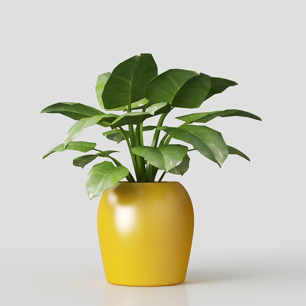 산업 스타일 녹색 식물 장식 항목