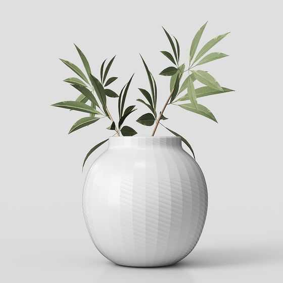 モダンな植物の装飾