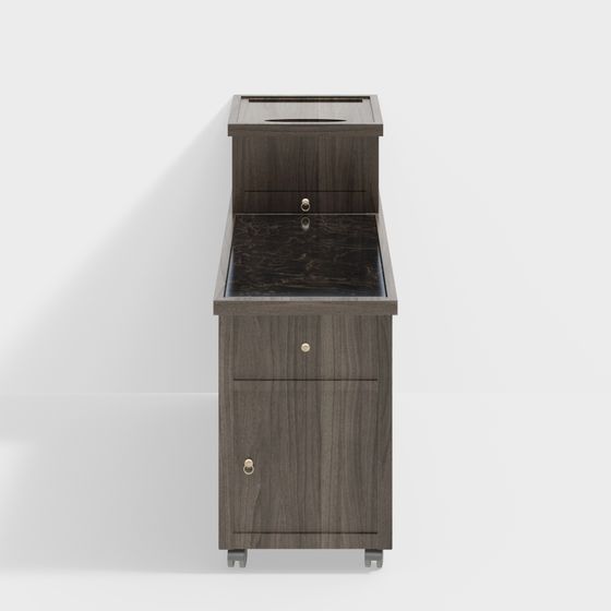 Urban Street Trash Can 3D model