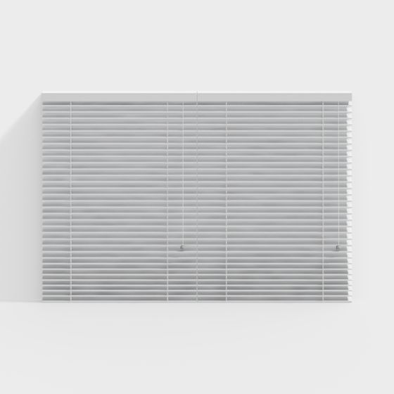 Elegant Louvered Window Blinds 3D Model for Modern Designs