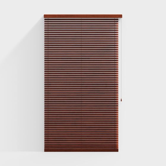 Charming Wooden Venetian Blinds 3D model