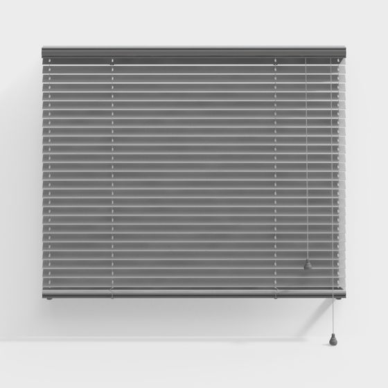 Elegant Grey Louvered Shutter 3D model for Modern Designs