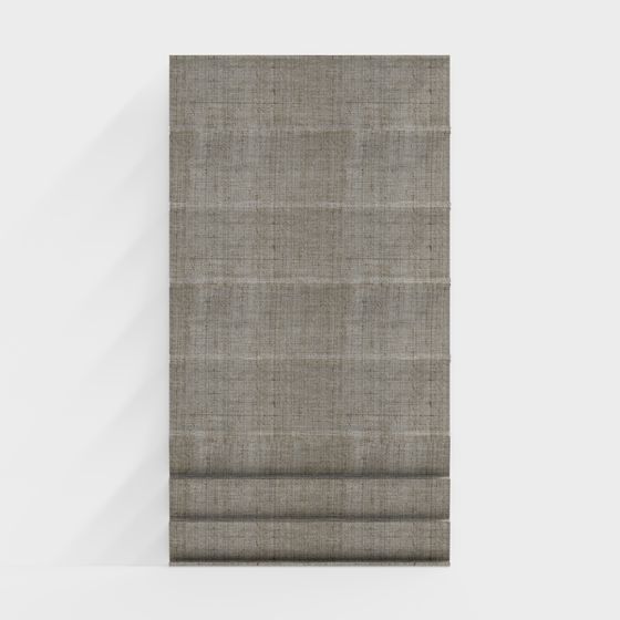 Stylish Roman Shade 3D model for Creative Spaces