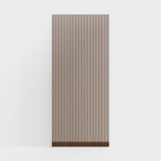 Stylish Bamboo Curtain 3D model for Interior Design