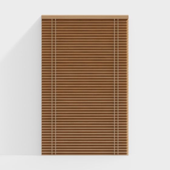 Stylish Low-Polygon Louvered Shutter 3D model
