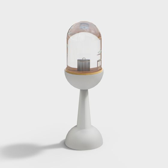 Glass-Covered Secret Garden 3D model