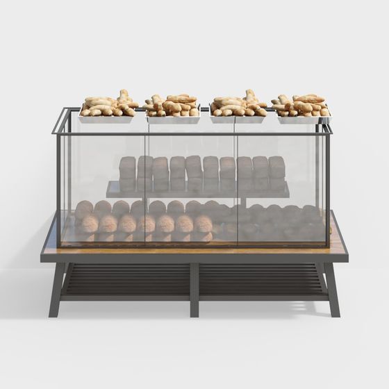 Low Poly Bakery Display 3D model