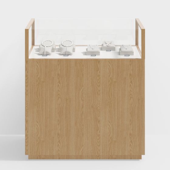Minimalist Jewelry Display Case 3D model