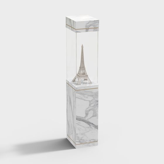 Eiffel Tower Display Case 3D model