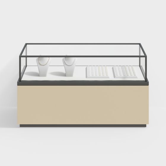 Stylish Jewelry Display Cabinet 3D model for Creative Projects