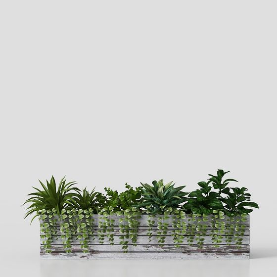 Urban Garden Long Windowsill 3D model