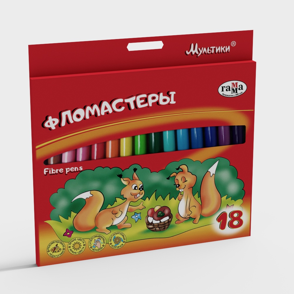 Colorful Forest Friends 3D model