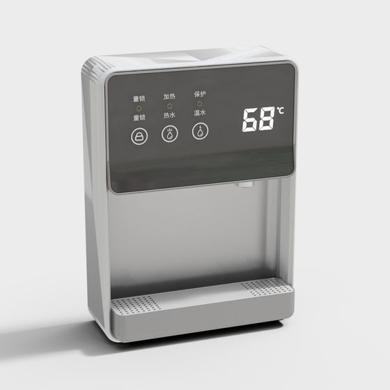 Stylish Smart Water Dispenser 3D model for Creative Use
