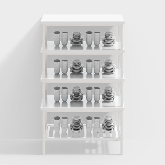 Minimalist Shelf 3D model