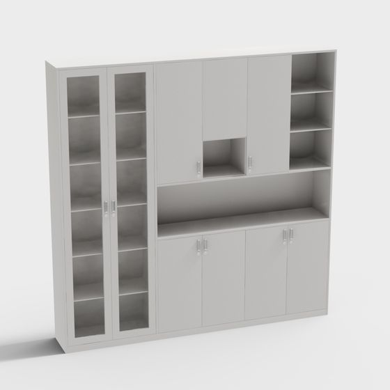 Modern Office Storage Cabinet 3D model