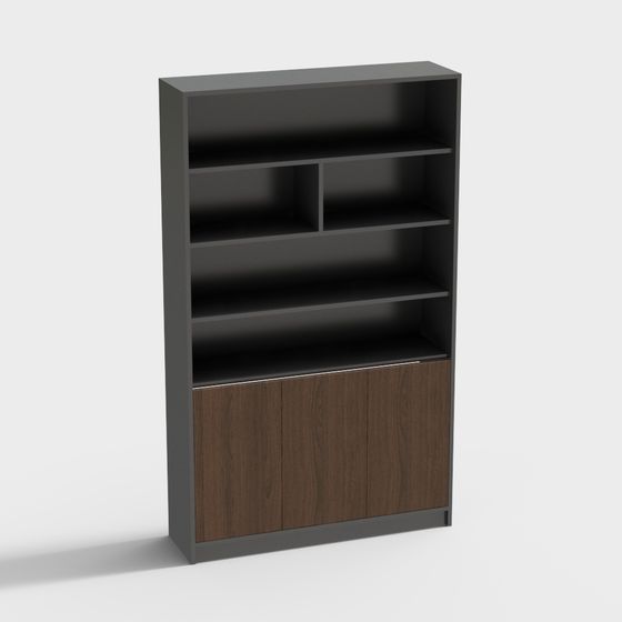 Modern Minimalist Bookshelf 3D model