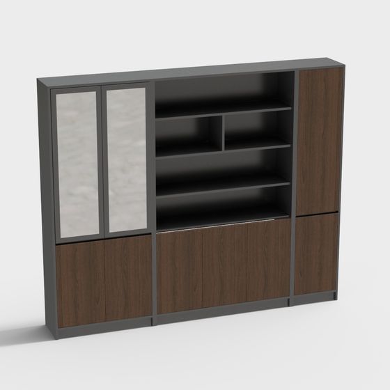 Urban Elegance Bookshelf 3D model for Contemporary Spaces