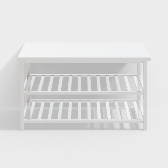 Elegant Multipurpose Shelf 3D model for Modern Interiors