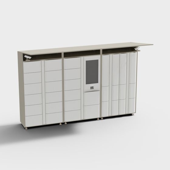 Urban Smart Cabinet 3D model for Modern Designs
