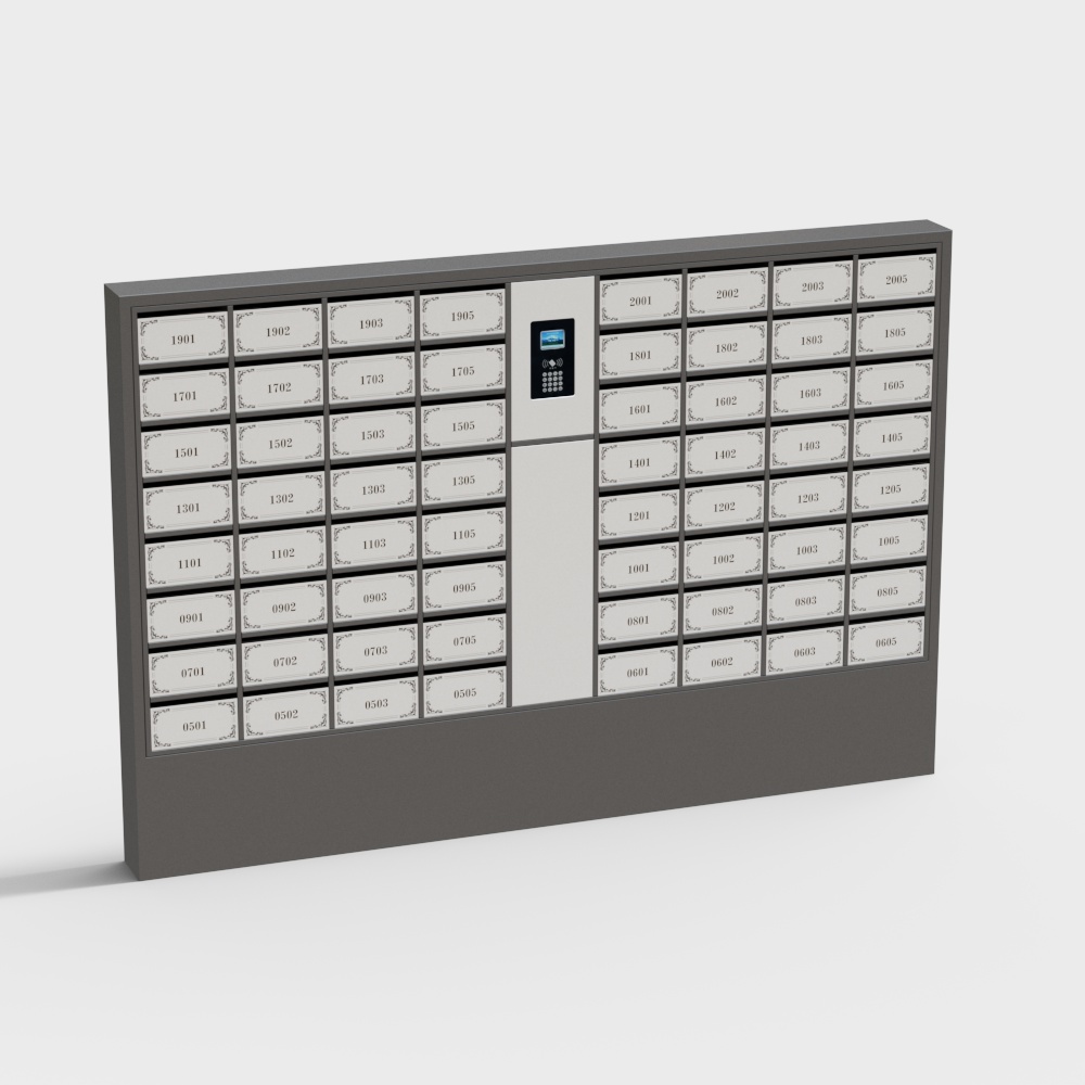 Smart Mailbox 3D Model for Modern Spaces