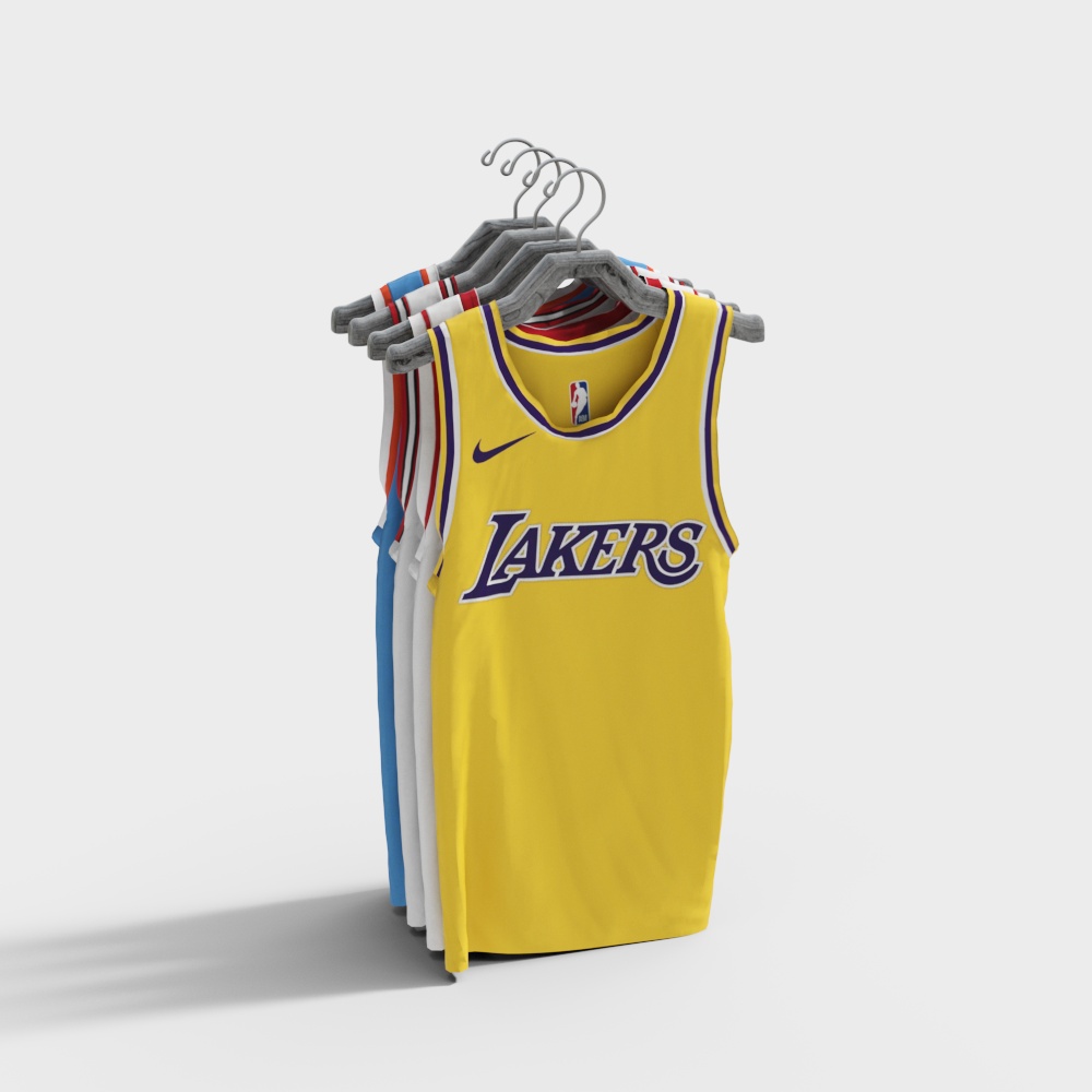 Los Angeles Lakers Jersey 3D model