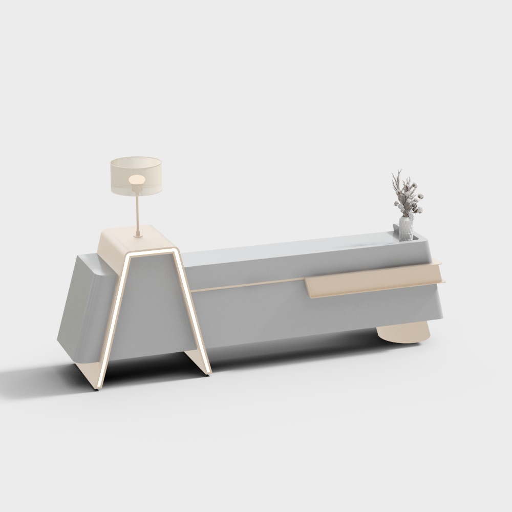 Accueil de bureau d'espace moderne