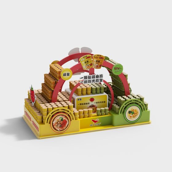 Vibrant Low-Poly 3D Model with Unique Details