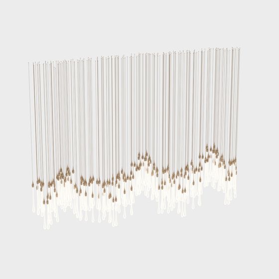 Flowing Waterfall 3D model - Elegant Lighting Design