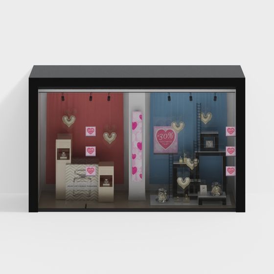 Romantic Shop Display 3D model