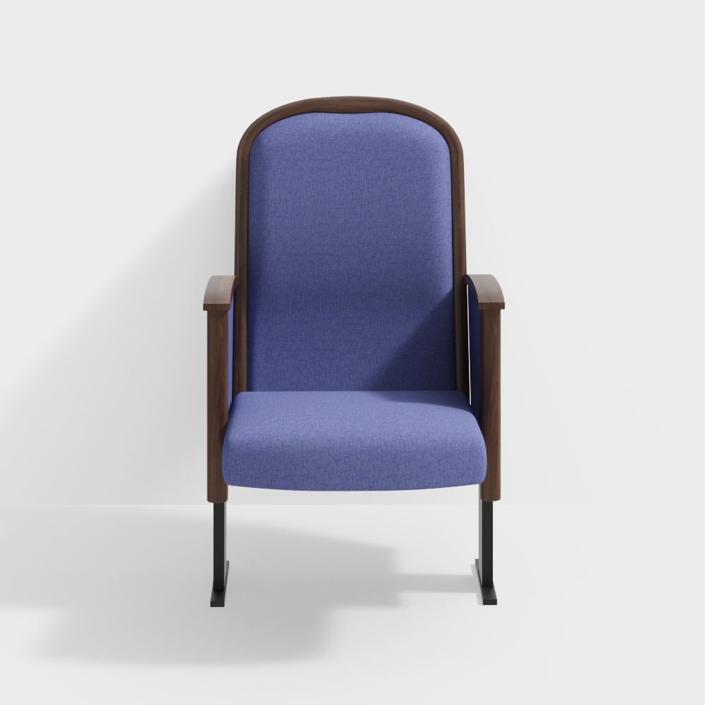 Elegant Low-Polygon Armchair 3D model
