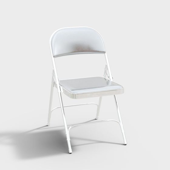 Elegant Minimalist Folding Chair 3D model