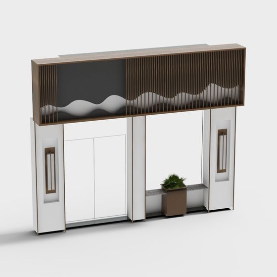 City Window Low-Poly 3D Model