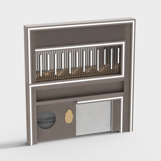 Futuristic Low-Poly 3D Model for Modern Interiors