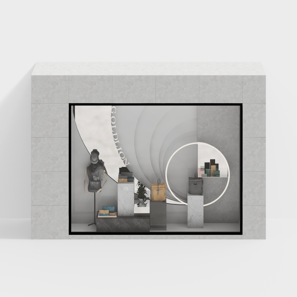 clothing store window