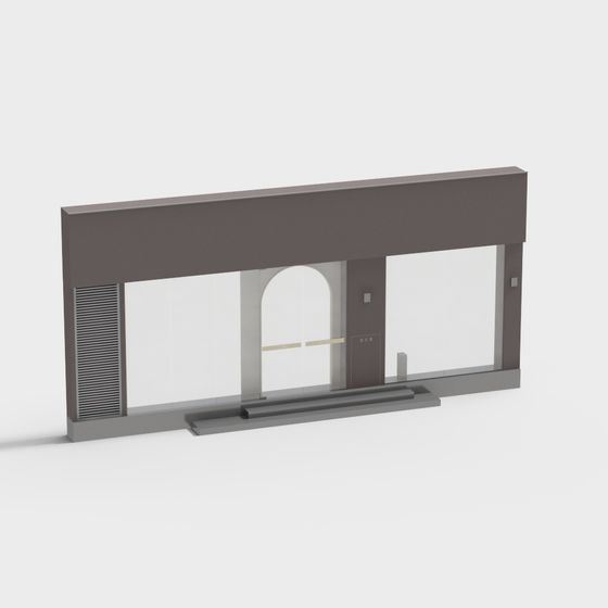 Stylish Low Poly Architectural 3D Model