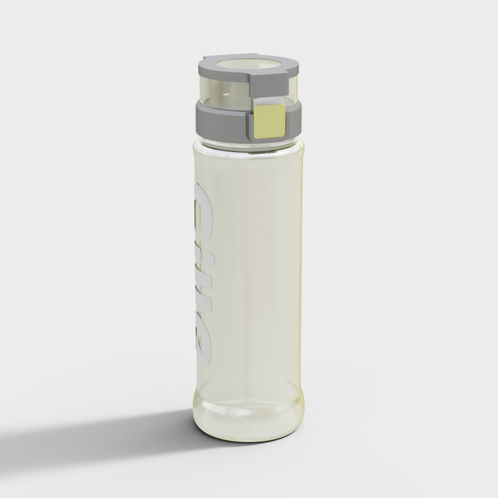 Stylish Low-Poly Water Bottle 3D model