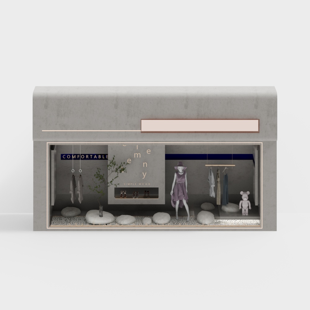 clothing store window