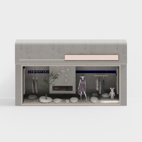 Urban Boutique Showcase 3D model