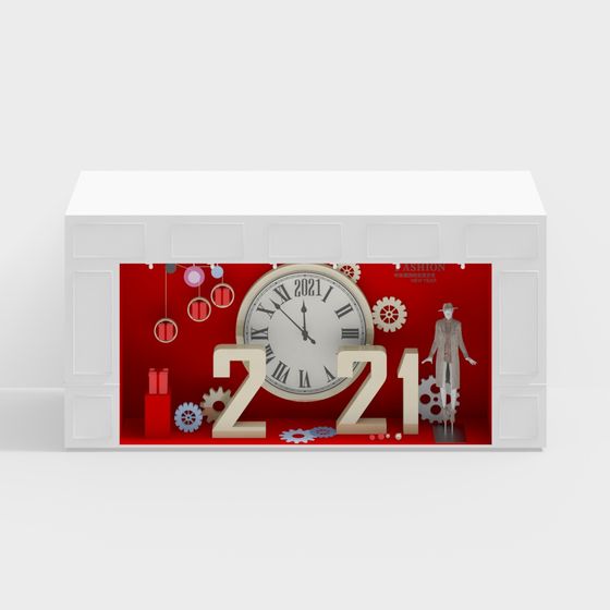 2021 Countdown-Themed 3D Model