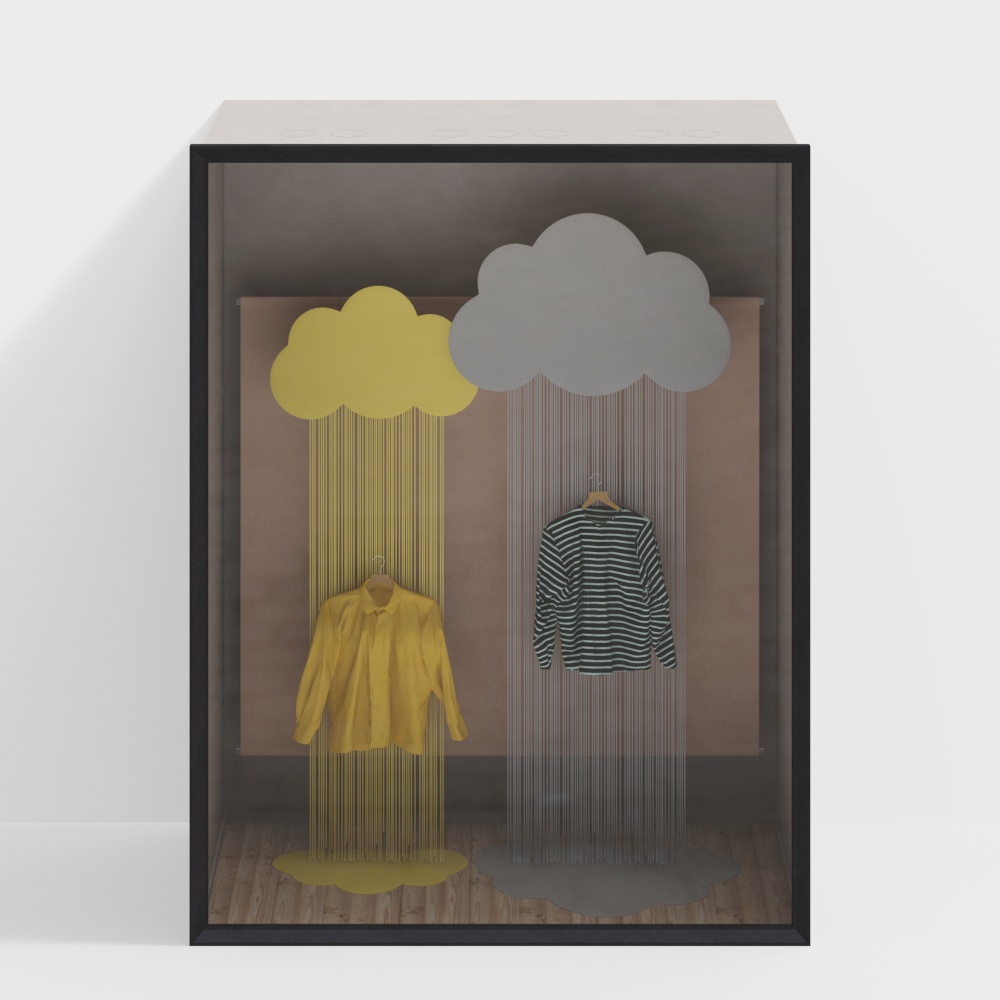 clothing store window